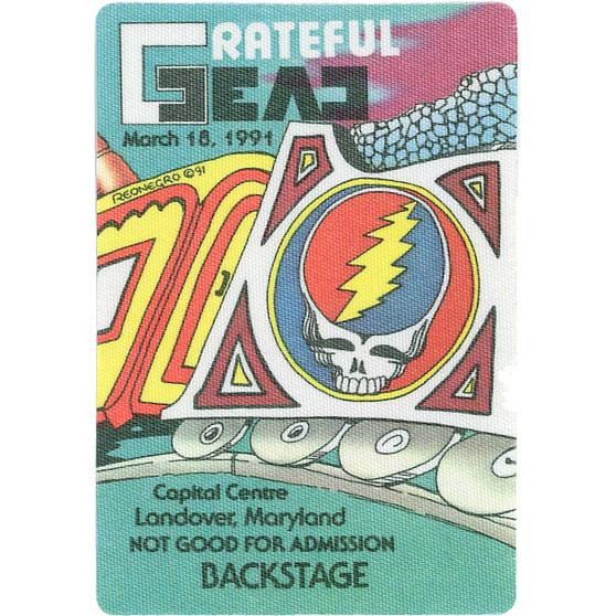 Liquid Blue Grateful Dead 1991 03-18 Backstage Pass