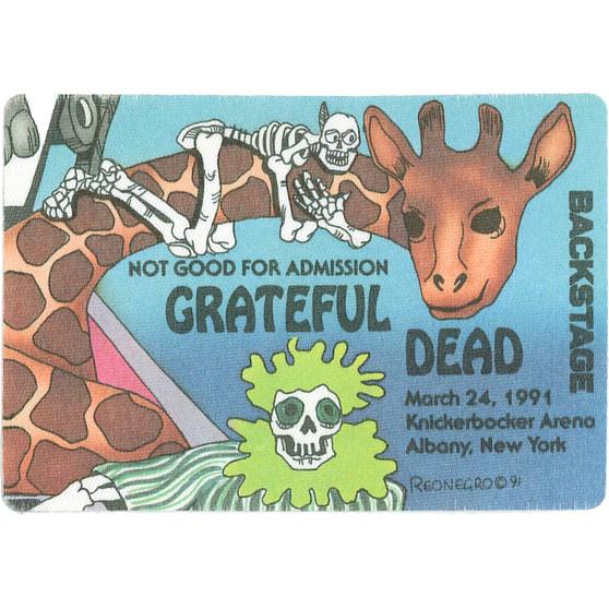 Liquid Blue Grateful Dead 1991 03-24 Backstage Pass