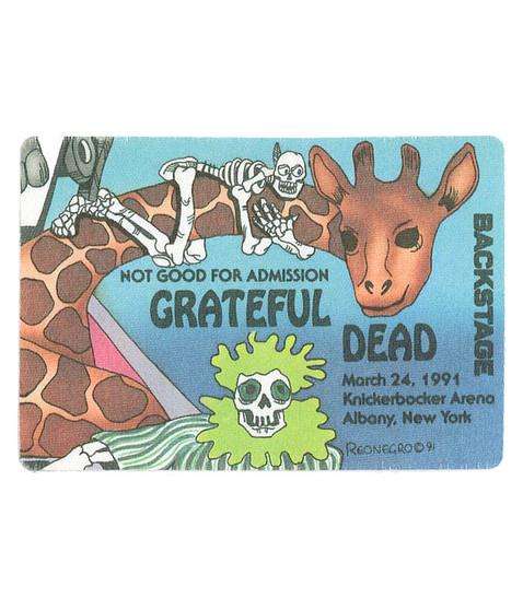 liquid blue Grateful Dead 1991 03-24 Backstage Pass