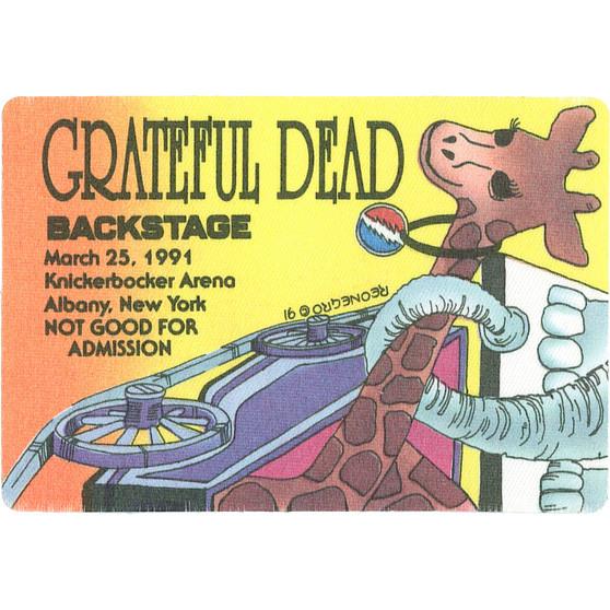 Liquid Blue Grateful Dead 1991 03-25 Backstage Pass