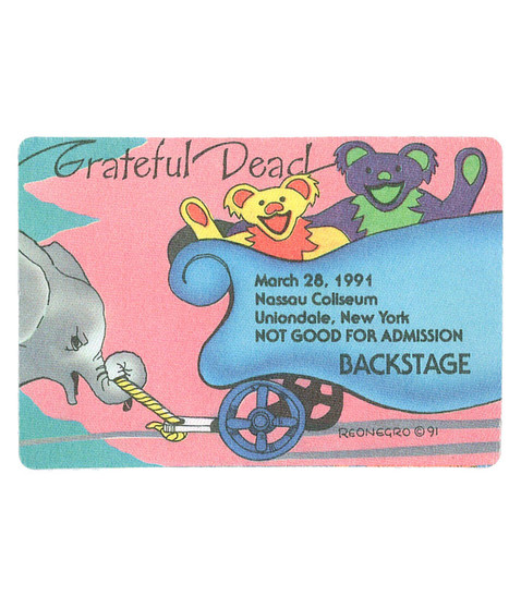 liquid blue Grateful Dead 1991 03-28 Backstage Pass