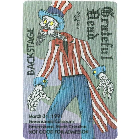 Liquid Blue Grateful Dead 1991 03-31 Backstage Pass