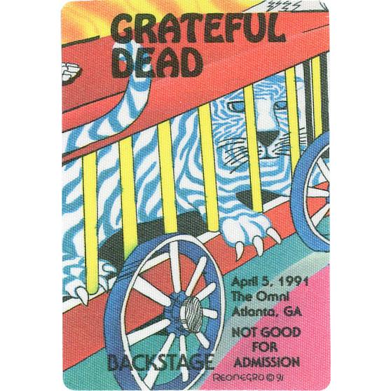Liquid Blue Grateful Dead 1991 04-05 Backstage Pass