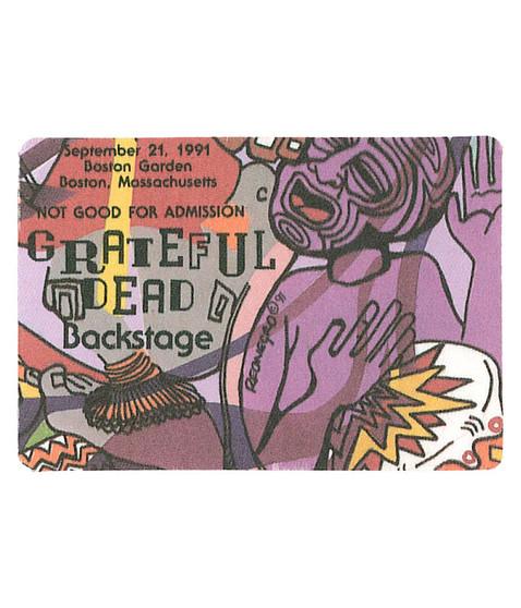 liquid blue Grateful Dead 1991 09-21 Backstage Pass