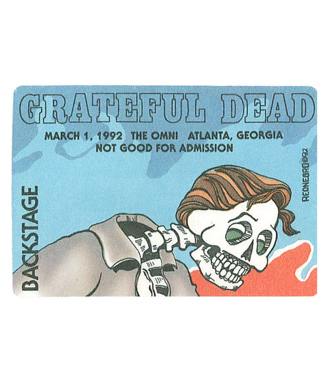 liquid blue Grateful Dead 1992 03-01 Backstage Pass