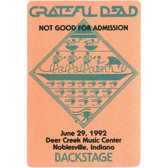 Liquid Blue Grateful Dead 1992 06-29 Backstage Pass