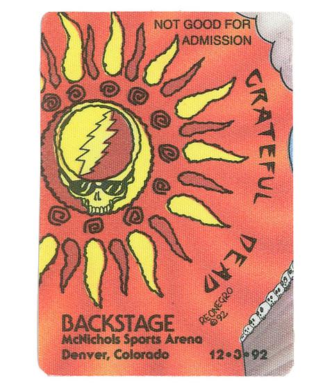 liquid blue Grateful Dead 1992 12-03 Backstage Pass