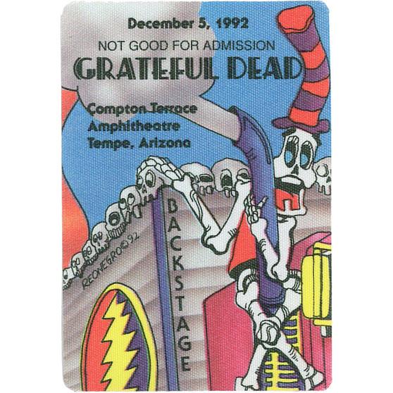 Liquid Blue Grateful Dead 1992 12-05 Backstage Pass