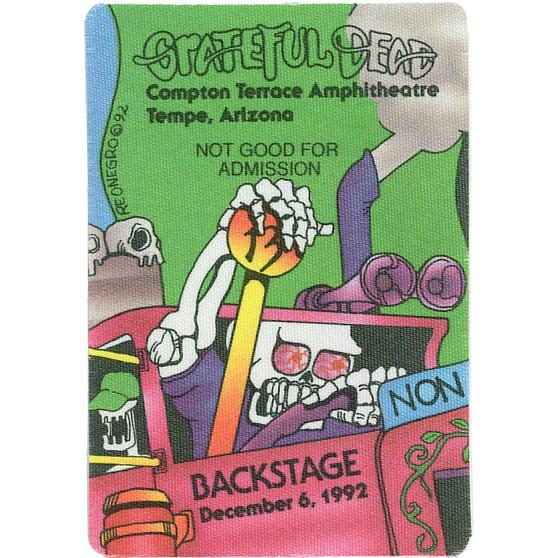 Liquid Blue Grateful Dead 1992 12-06 Backstage Pass