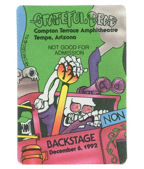 liquid blue Grateful Dead 1992 12-06 Backstage Pass