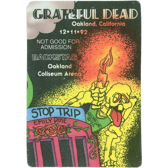 Liquid Blue Grateful Dead 1992 12-11 Backstage Pass