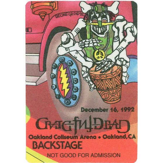 Liquid Blue Grateful Dead 1992 12-16 Backstage Pass