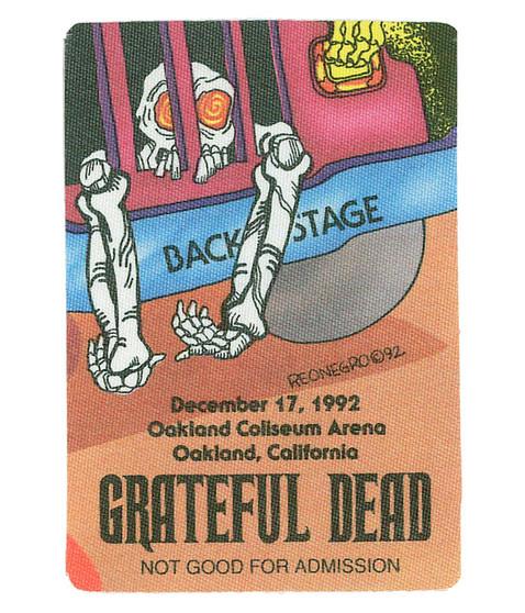 liquid blue Grateful Dead 1992 12-17 Backstage Pass