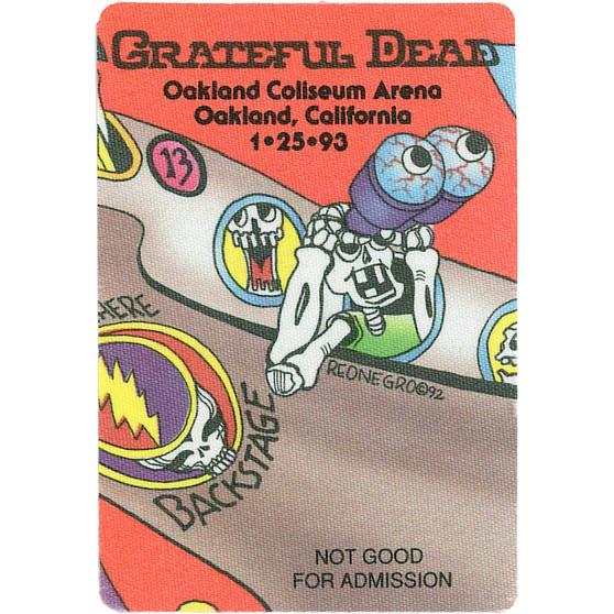 Liquid Blue Grateful Dead 1993 01-25 Backstage Pass