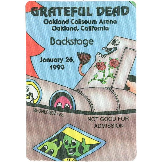 Liquid Blue Grateful Dead 1993 01-26 Backstage Pass