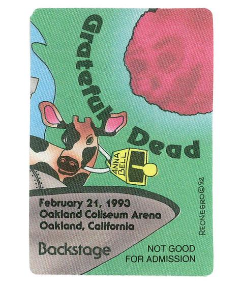 liquid blue Grateful Dead 1993 02-21 Backstage Pass