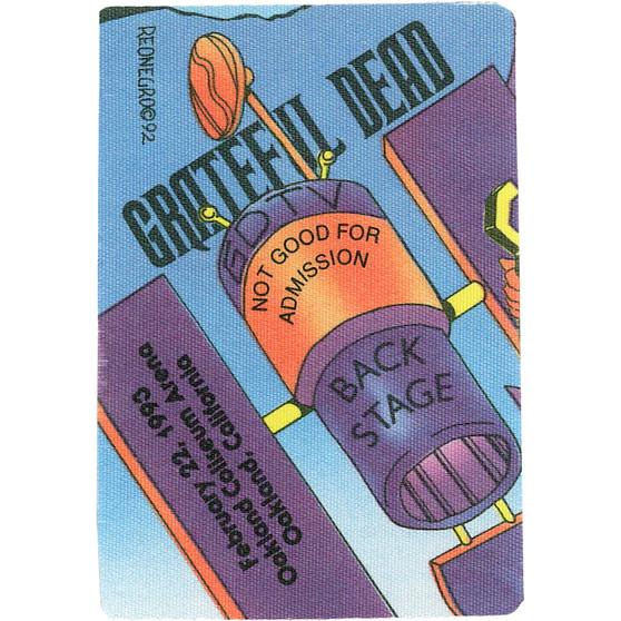 Liquid Blue Grateful Dead 1993 02-22 Backstage Pass