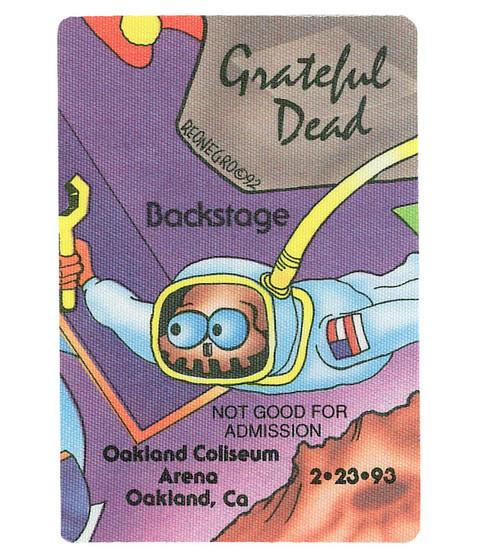 liquid blue Grateful Dead 1993 02-23 Backstage Pass