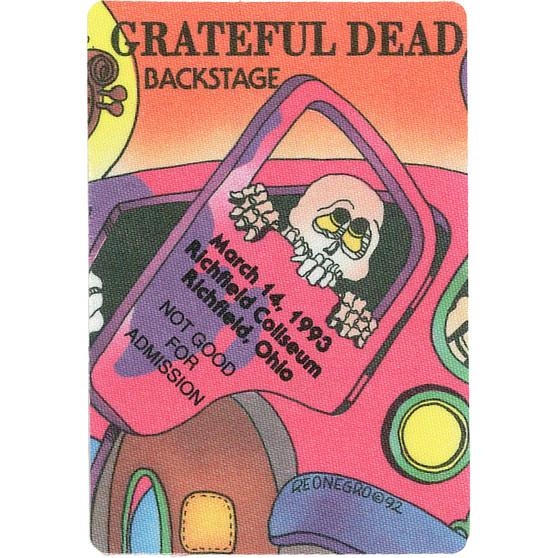 Liquid Blue Grateful Dead 1993 03-14 Backstage Pass