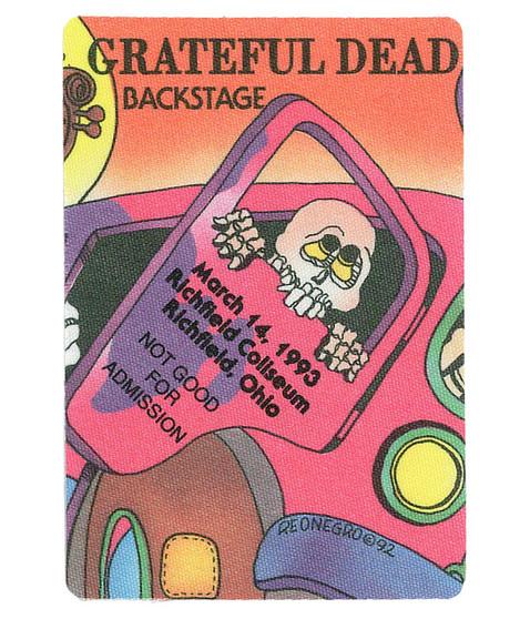 liquid blue Grateful Dead 1993 03-14 Backstage Pass
