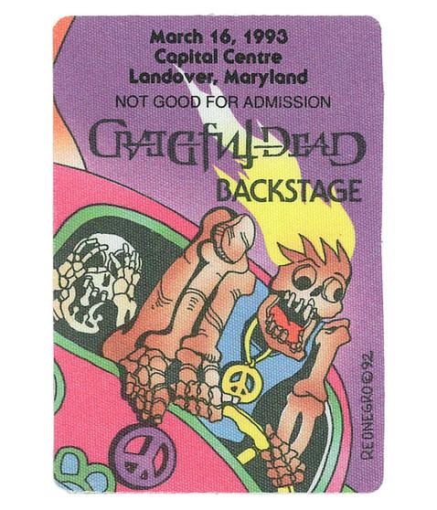 liquid blue Grateful Dead 1993 03-16 Backstage Pass