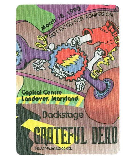 liquid blue Grateful Dead 1993 03-18 Backstage Pass