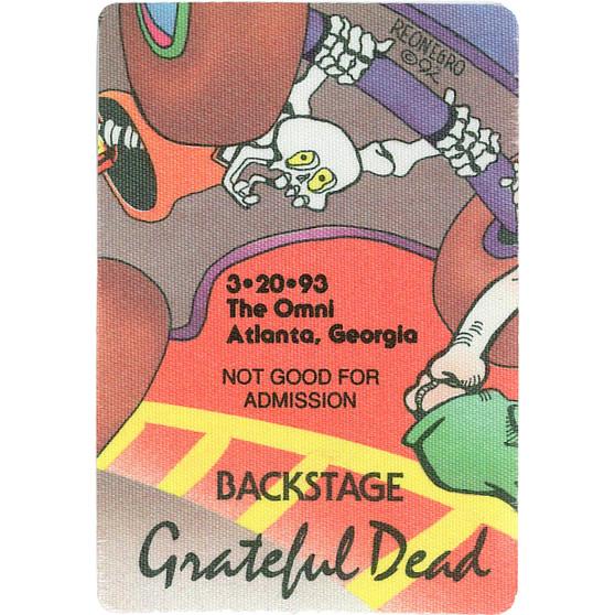 Liquid Blue Grateful Dead 1993 03-20 Backstage Pass