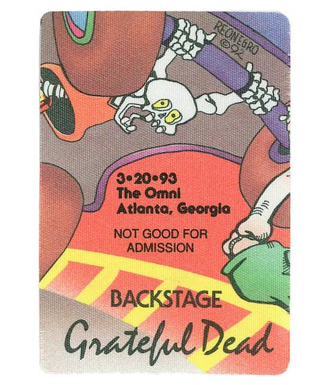 liquid blue Grateful Dead 1993 03-20 Backstage Pass