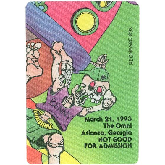 Liquid Blue Grateful Dead 1993 03-21 Backstage Pass