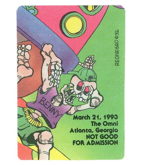 liquid blue Grateful Dead 1993 03-21 Backstage Pass