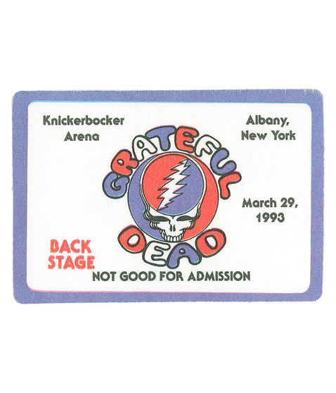 liquid blue Grateful Dead 1993 03-29 Backstage Pass