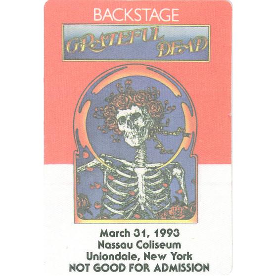 Liquid Blue Grateful Dead 1993 03-31 Backstage Pass