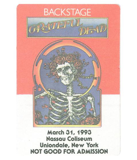 liquid blue Grateful Dead 1993 03-31 Backstage Pass