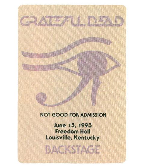 liquid blue Grateful Dead 1993 06-15 Backstage Pass