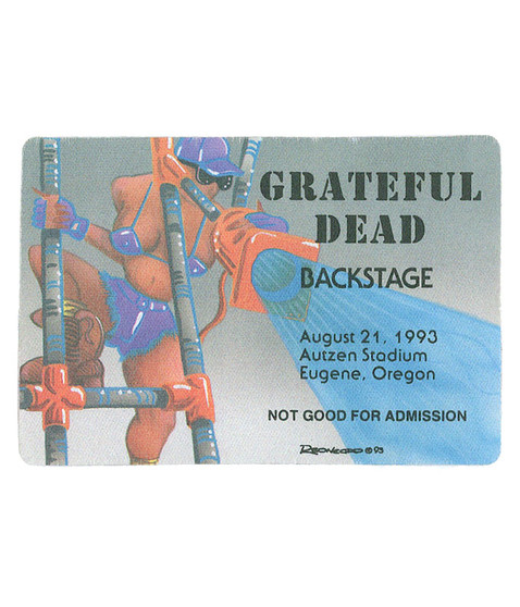 liquid blue Grateful Dead 1993 08-21 Backstage Pass