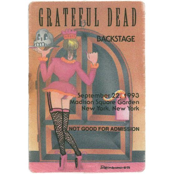 Liquid Blue Grateful Dead 1993 09-22 Backstage Pass