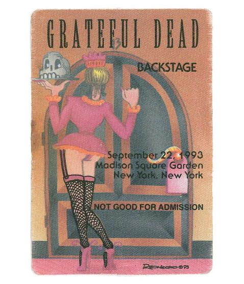 liquid blue Grateful Dead 1993 09-22 Backstage Pass
