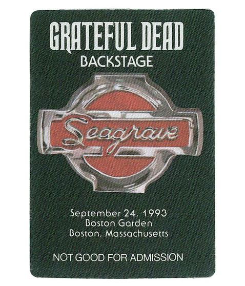 liquid blue Grateful Dead 1993 09-24 Backstage Pass