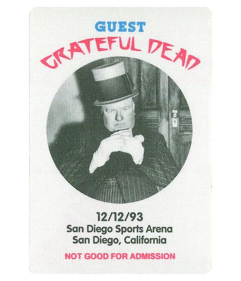 liquid blue Grateful Dead 1993 12-12 Backstage Pass