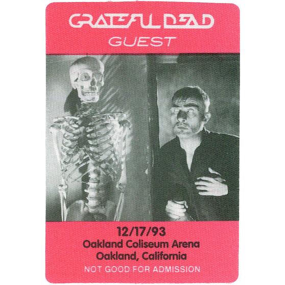 Liquid Blue Grateful Dead 1993 12-17 Backstage Pass