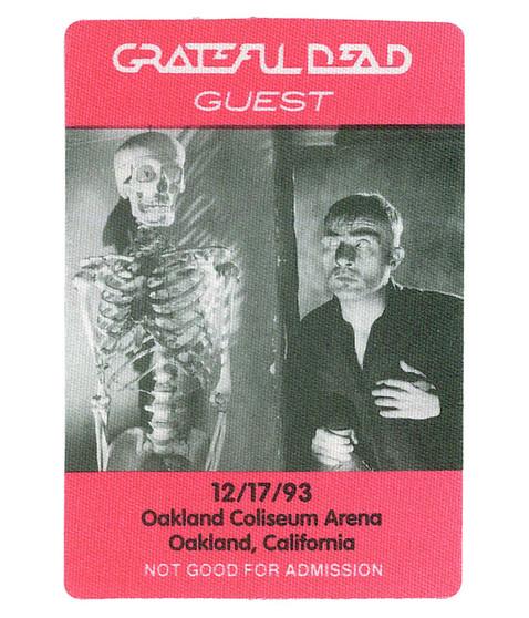 liquid blue Grateful Dead 1993 12-17 Backstage Pass