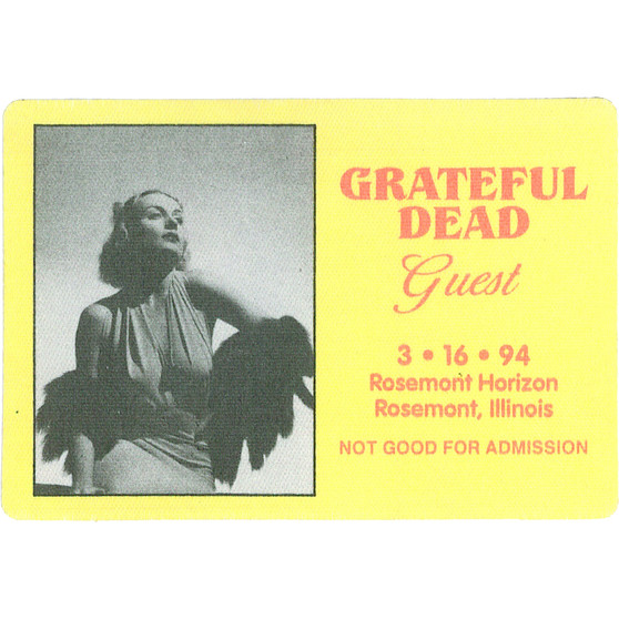 Liquid Blue Grateful Dead 1994 03-16 Backstage Pass
