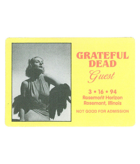 liquid blue Grateful Dead 1994 03-16 Backstage Pass