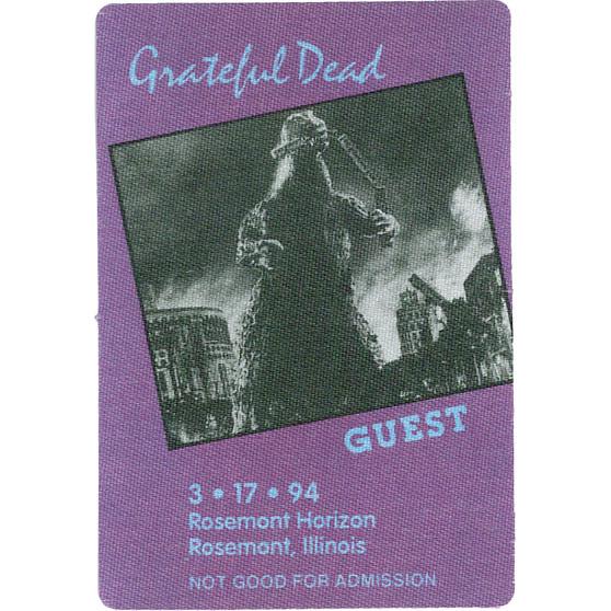 Liquid Blue Grateful Dead 1994 03-17 Backstage Pass