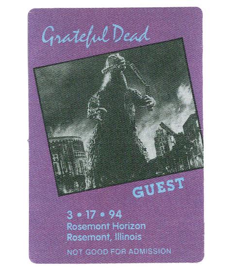 liquid blue Grateful Dead 1994 03-17 Backstage Pass