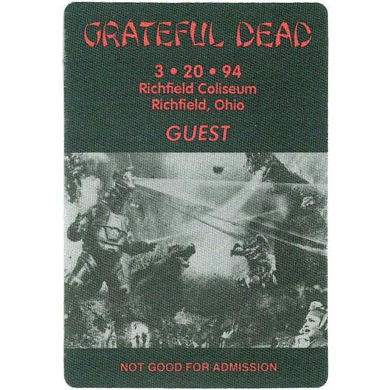 Liquid Blue Grateful Dead 1994 03-20 Backstage Pass