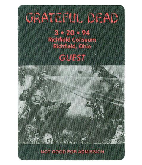 liquid blue Grateful Dead 1994 03-20 Backstage Pass