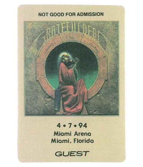 liquid blue Grateful Dead 1994 04-07 Backstage Pass