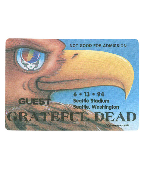 liquid blue Grateful Dead 1994 06-13 Backstage Pass