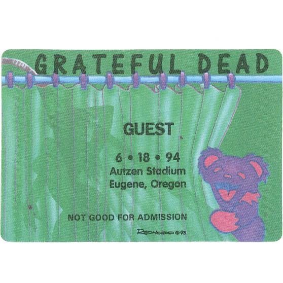 Liquid Blue Grateful Dead 1994 06-18 Backstage Pass